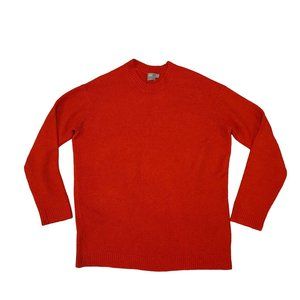 Asos Orange Relaxed Fit Crewneck Stretchy Sweater Size 4